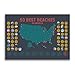 50 Best Beaches Bucket List Scratch Off Poster