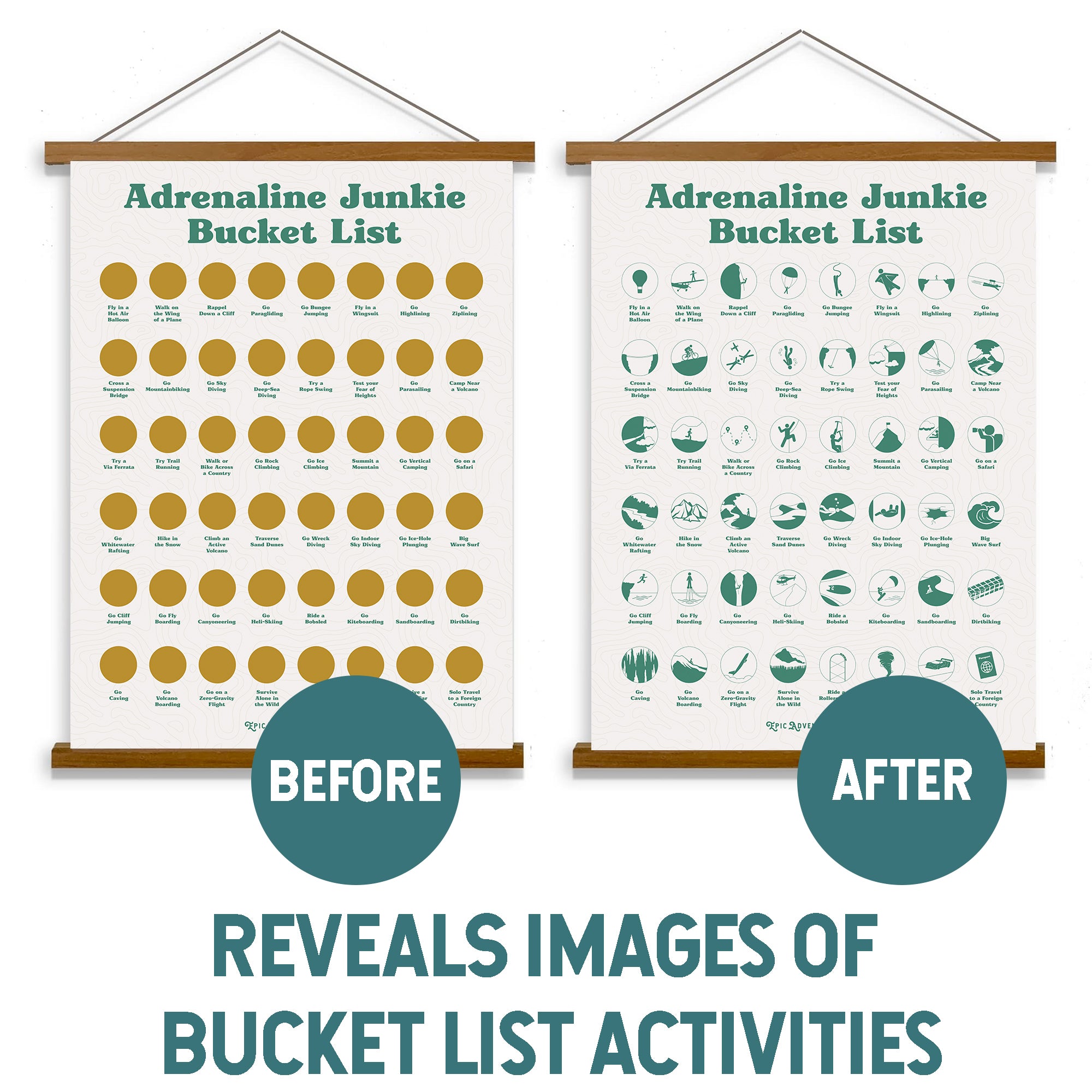 Adrenaline Junkie Bucket List Beige