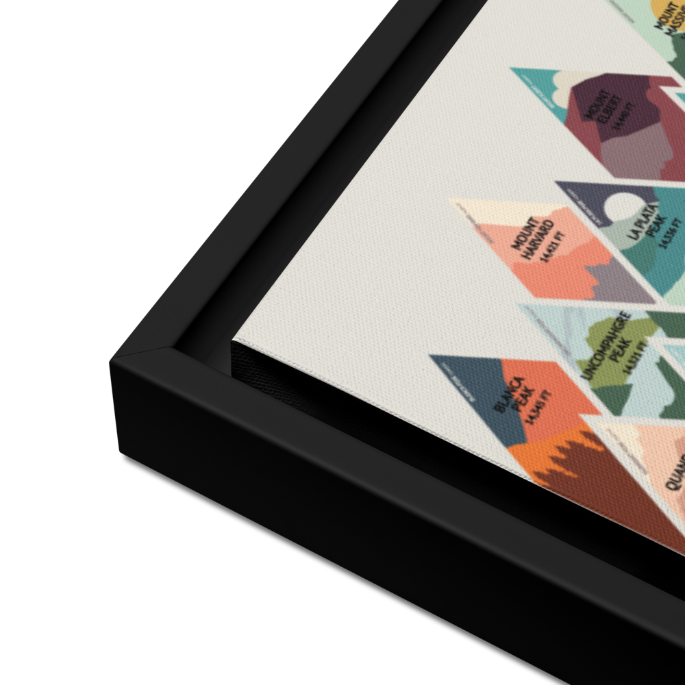 Colorado 14ers Framed Canvas | PushPin