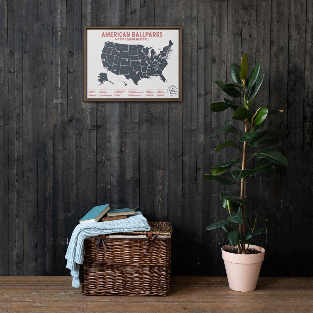 American Ballparks 24" x 36" Framed Canvas