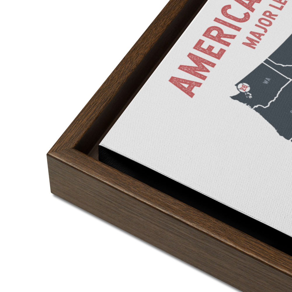 American Ballparks 12"x18" Framed Canvas