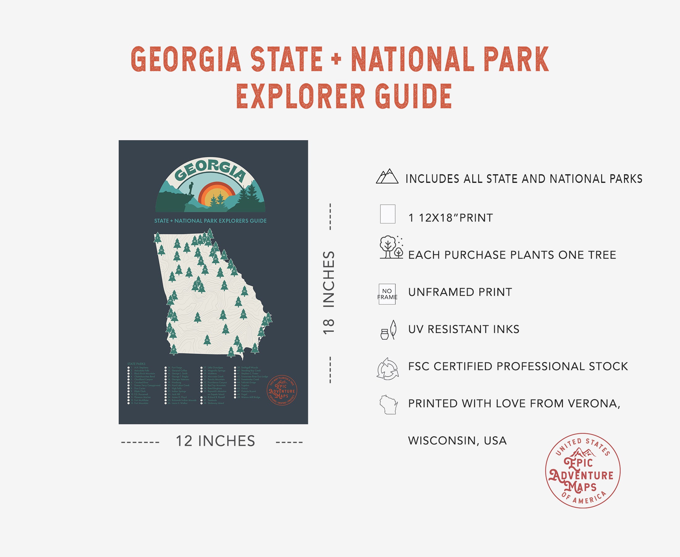 Georgia Parks Map