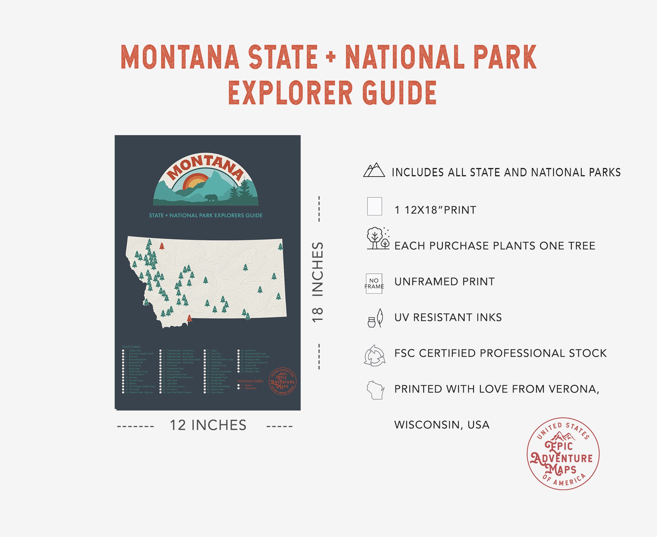 Montana Parks Map