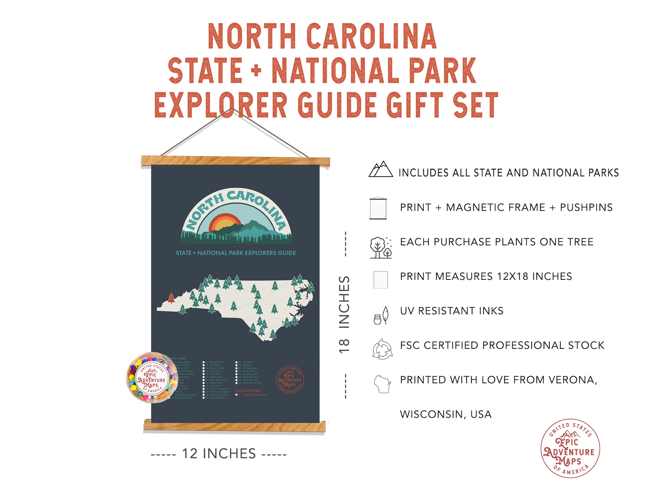 North Carolina Parks Map