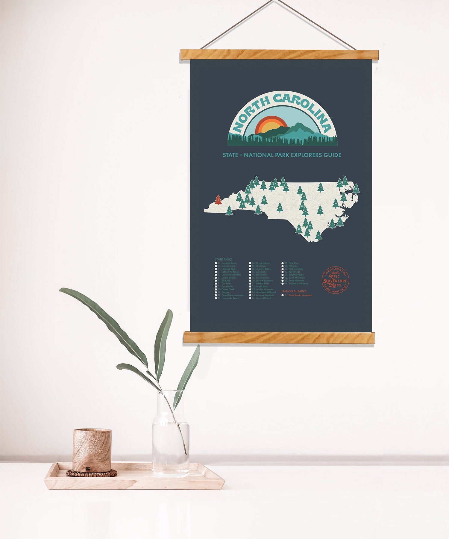 North Carolina Parks Map
