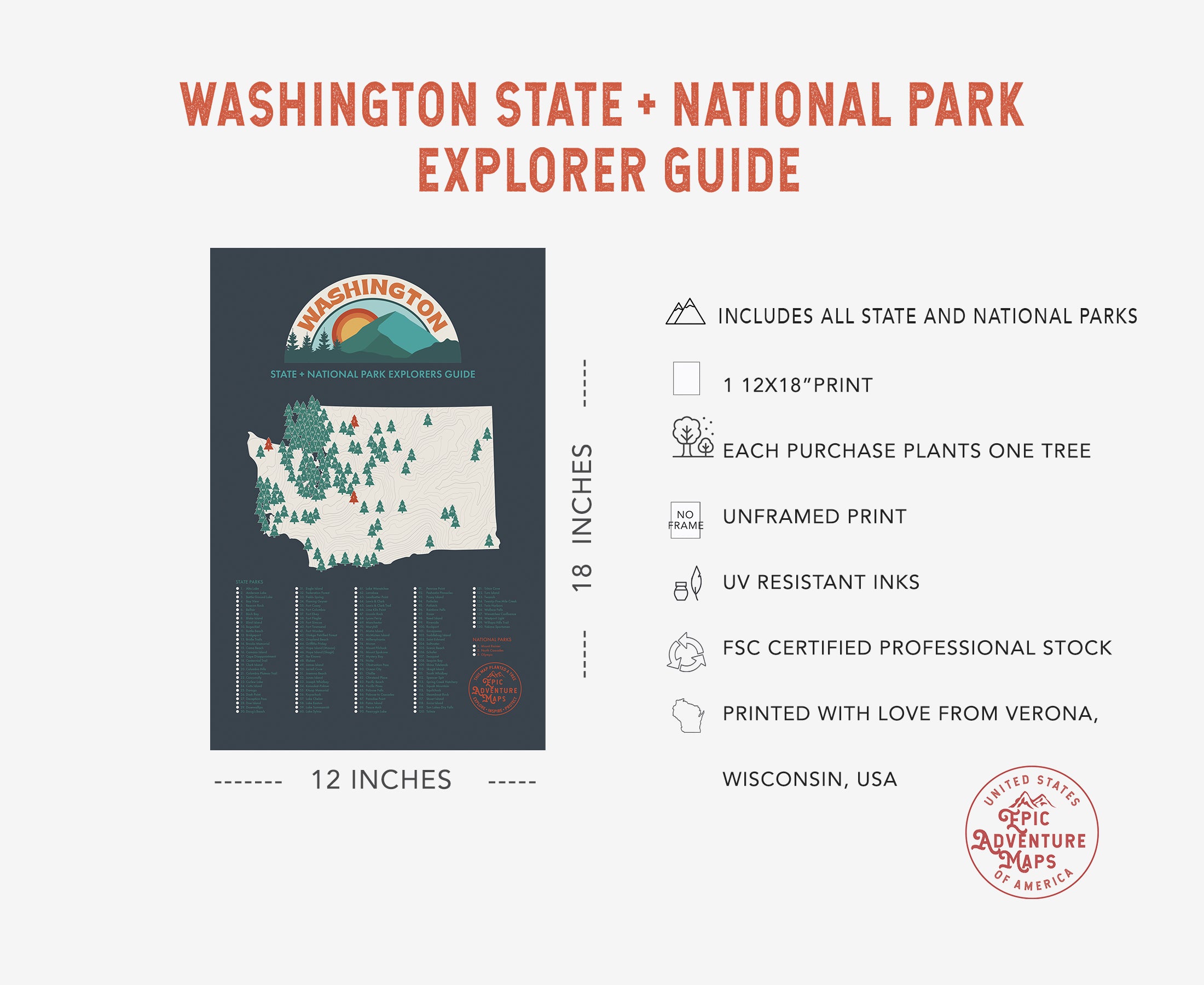 Washington Parks Map