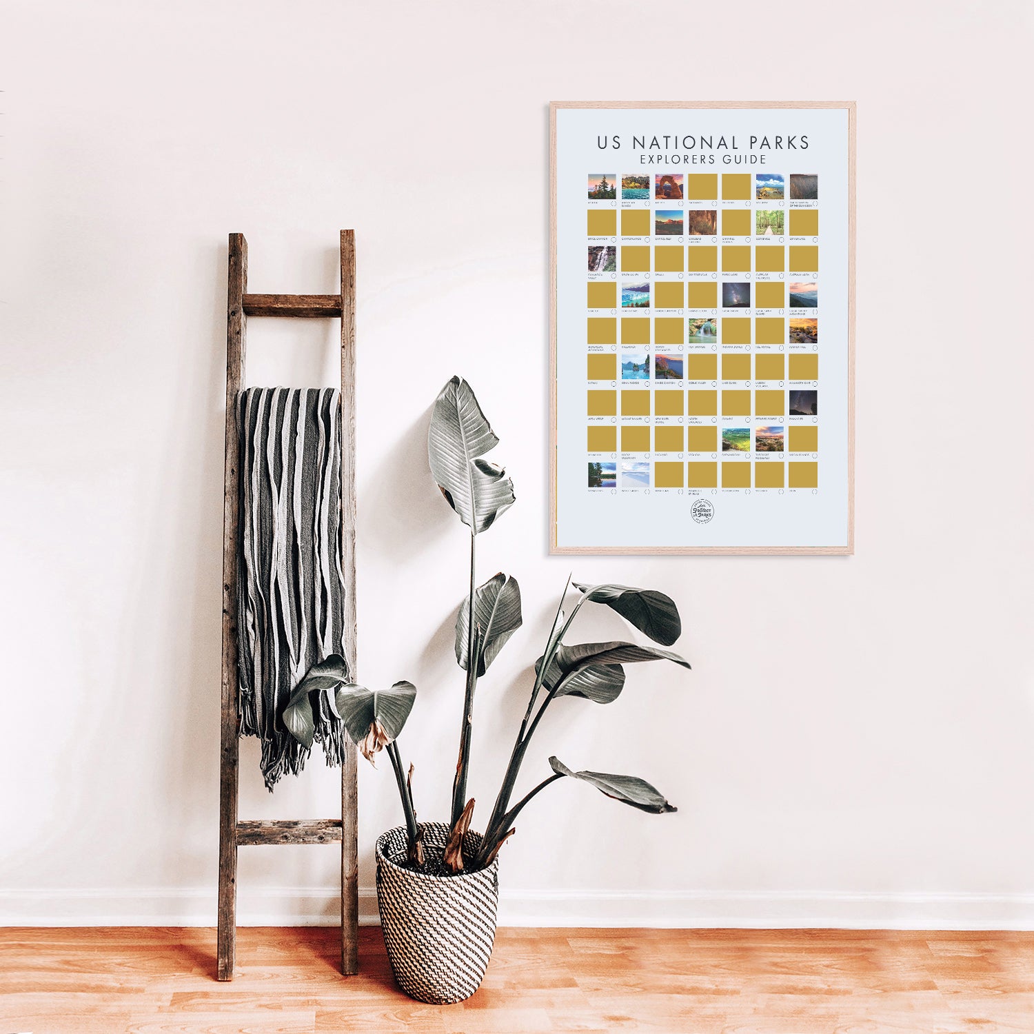 National Park Scratch Off Poster