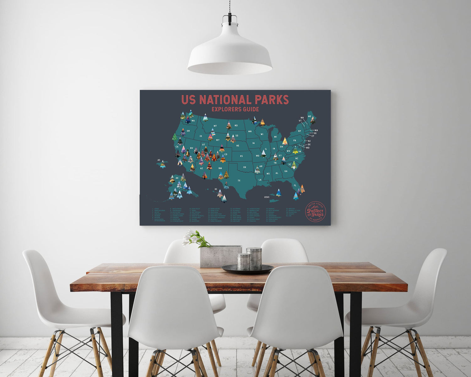 National Park Scratch Off Map