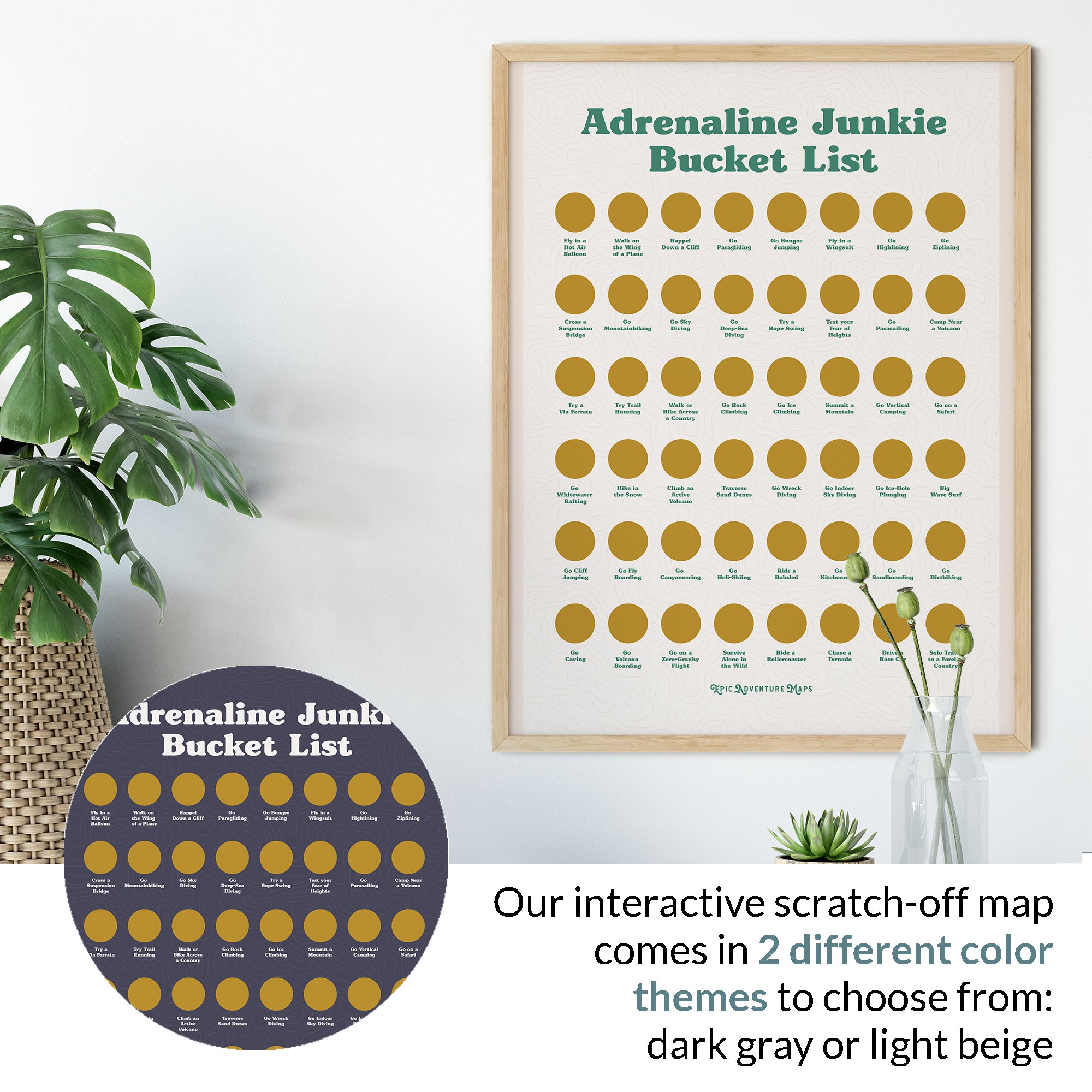 Adrenaline Junkie Bucket List Beige