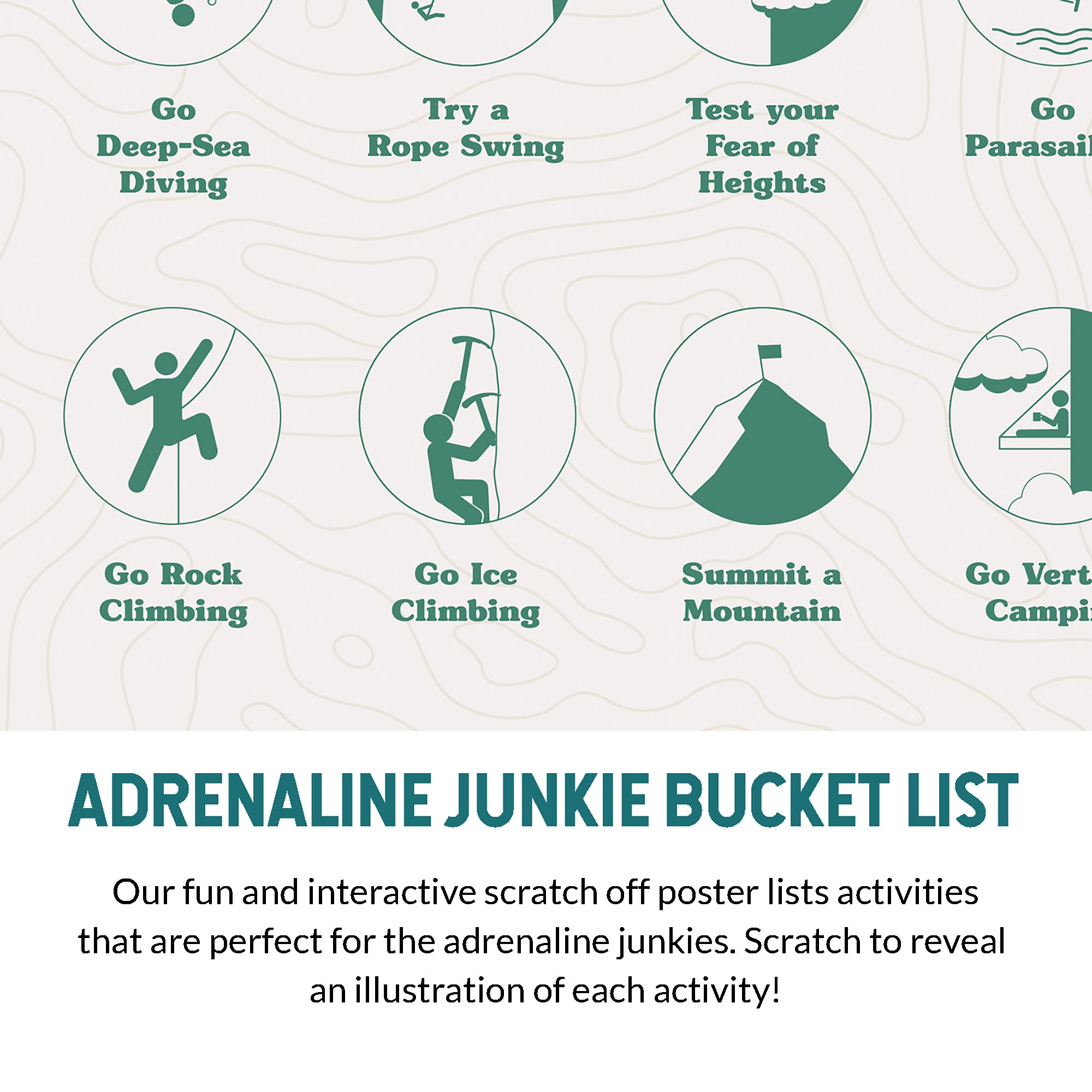 Adrenaline Junkie Bucket List Beige