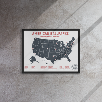 American Ballparks 24&quot; x 36&quot; Framed Canvas