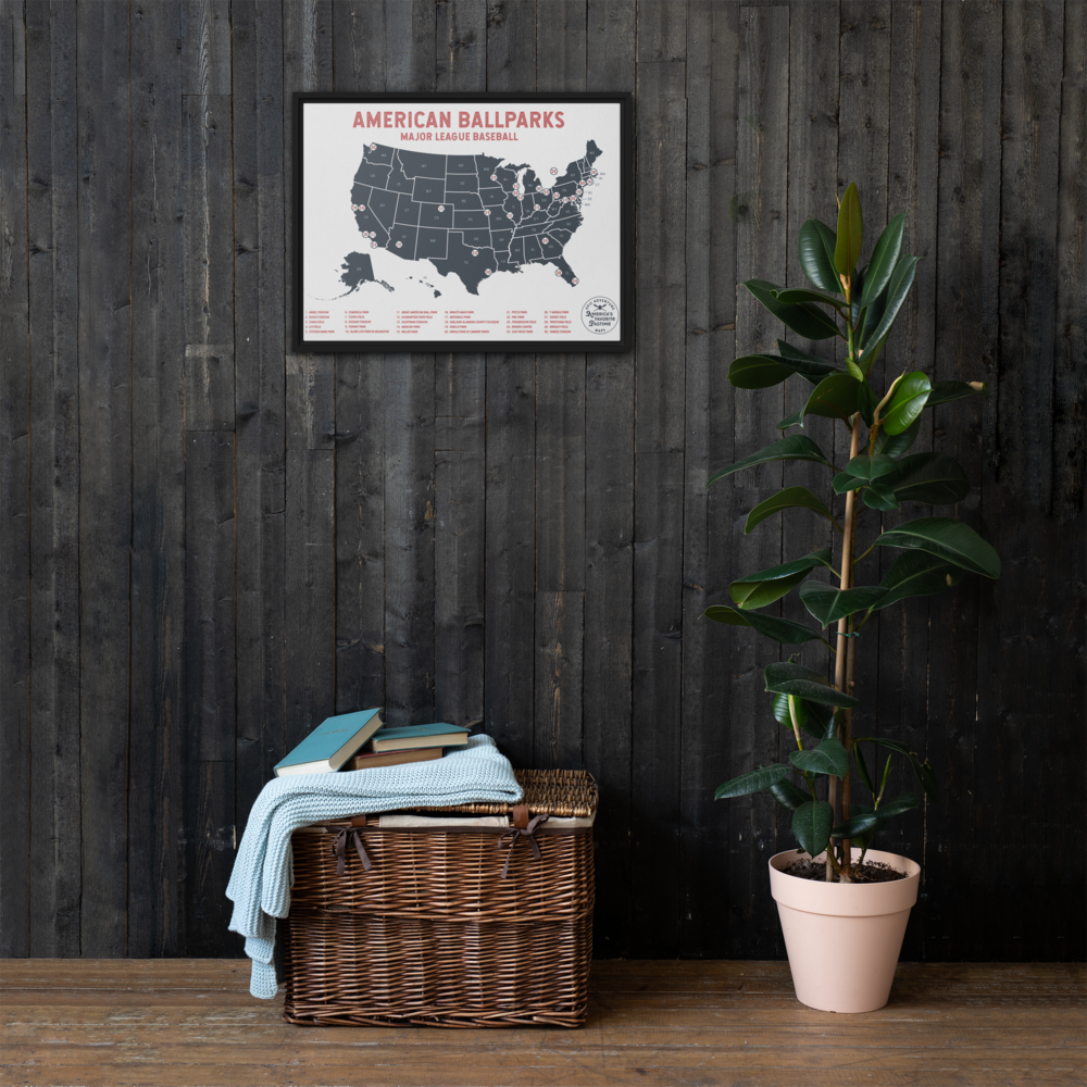 American Ballparks 24&quot; x 36&quot; Framed Canvas