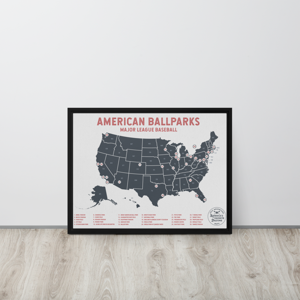 American Ballparks 24&quot; x 36&quot; Framed Canvas