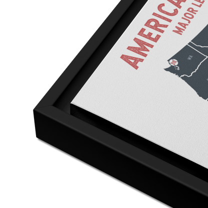 American Ballparks 12&quot;x18&quot; Framed Canvas