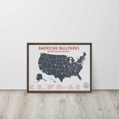 American Ballparks 24&quot; x 36&quot; Framed Canvas