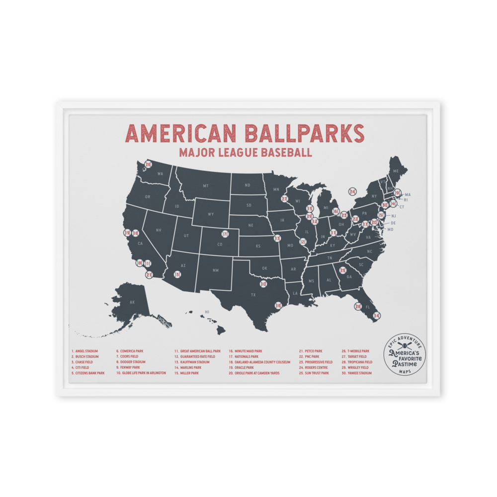 American Ballparks 24&quot; x 36&quot; Framed Canvas