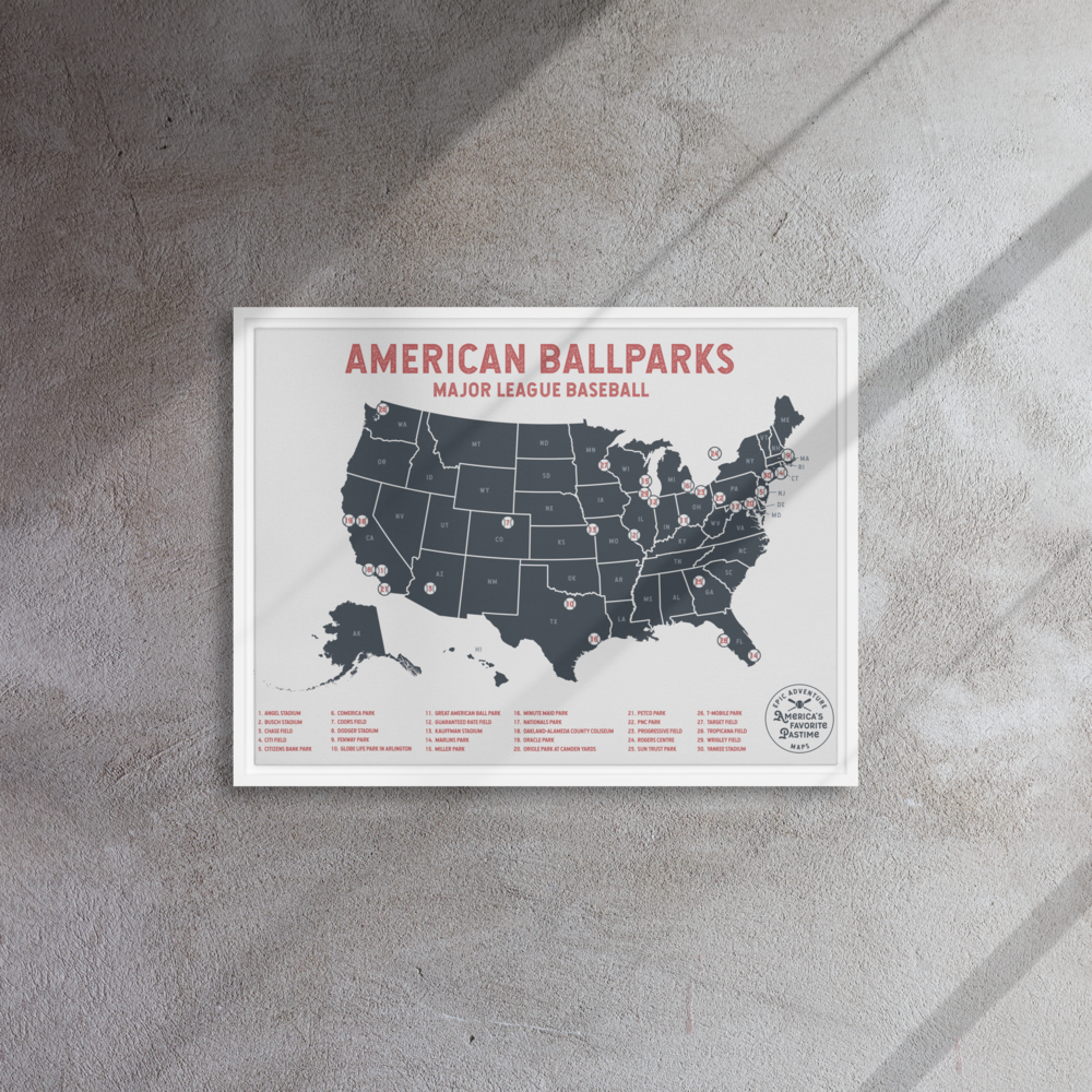 American Ballparks 24&quot; x 36&quot; Framed Canvas