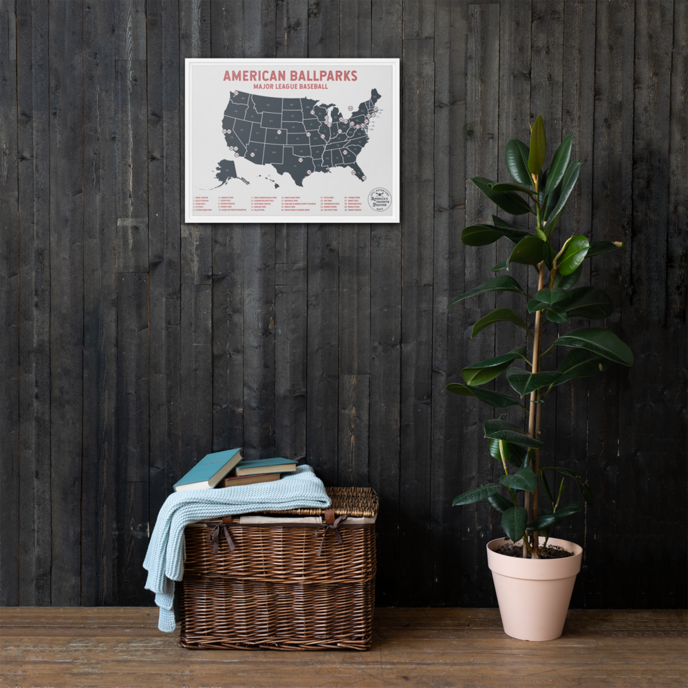 American Ballparks 24&quot; x 36&quot; Framed Canvas