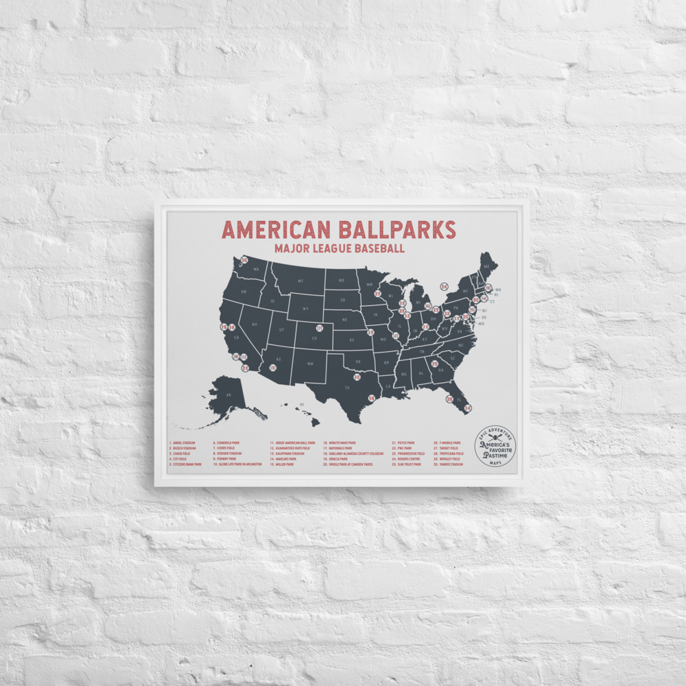 American Ballparks 24&quot; x 36&quot; Framed Canvas