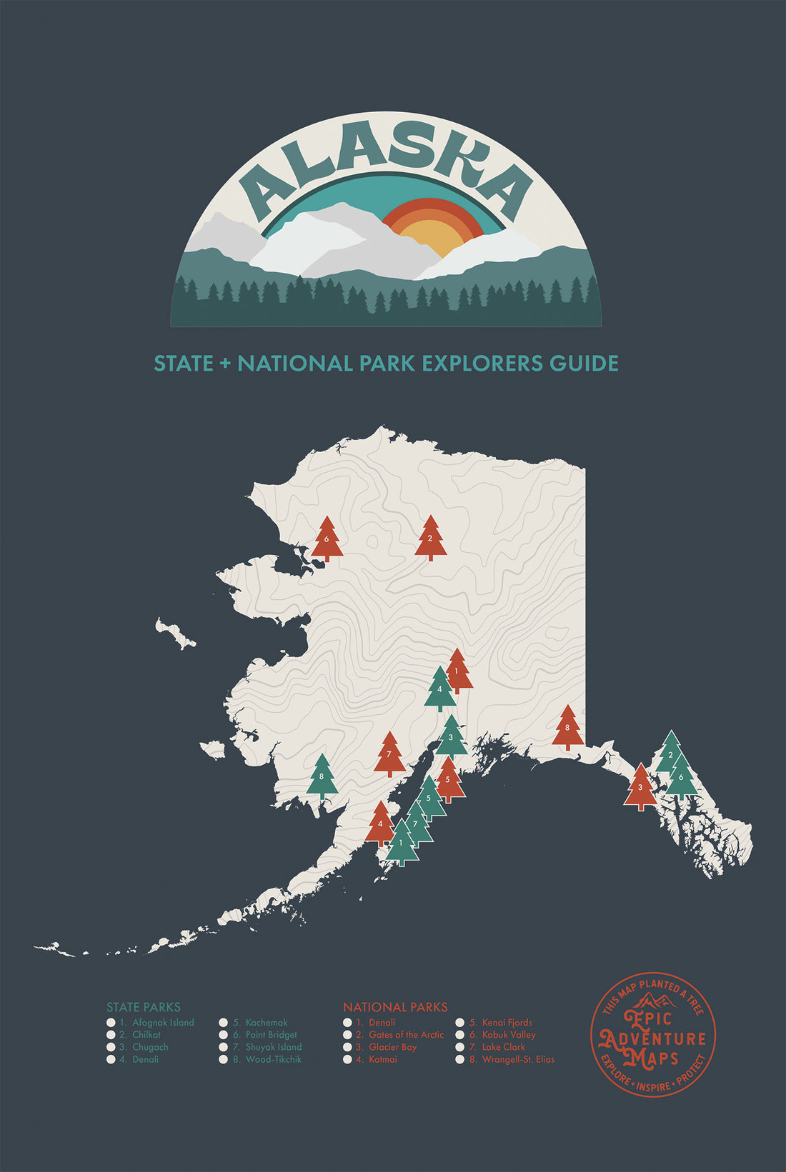 Alaska Parks  Map