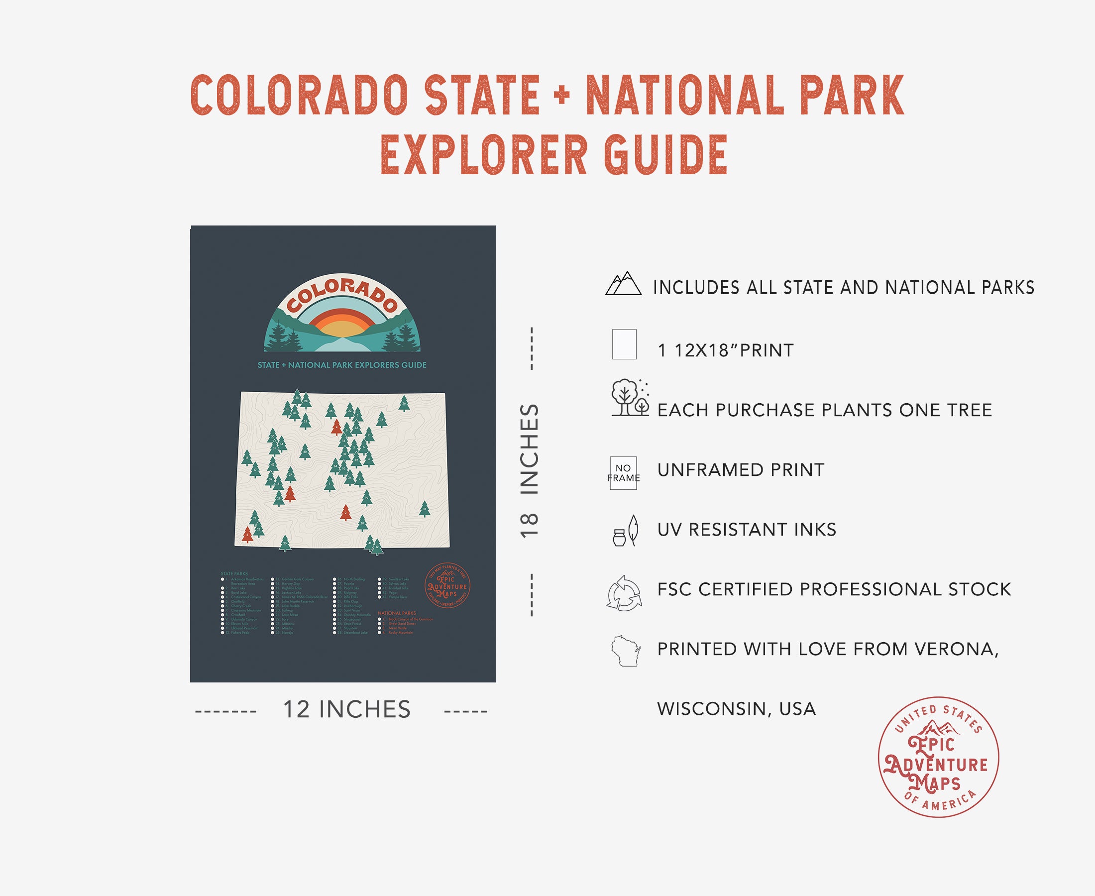 Colorado Parks  Map