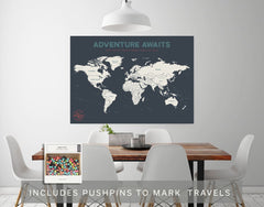 World Travel Pushpin Map