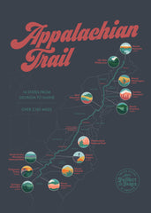 Appalachian Trail Scratch Off Map