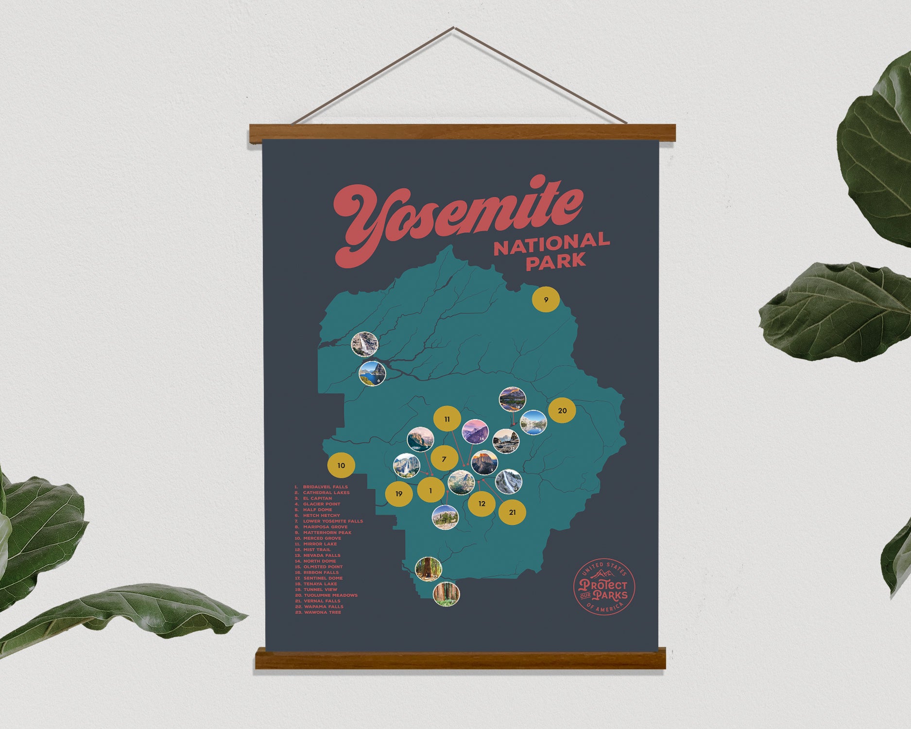 Yosemite National Park Scratch Off Map