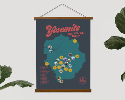 Yosemite National Park Scratch Off Map