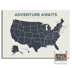 USA Pushpin Travel Map