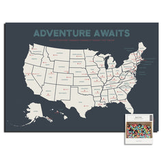 USA Pushpin Travel Map