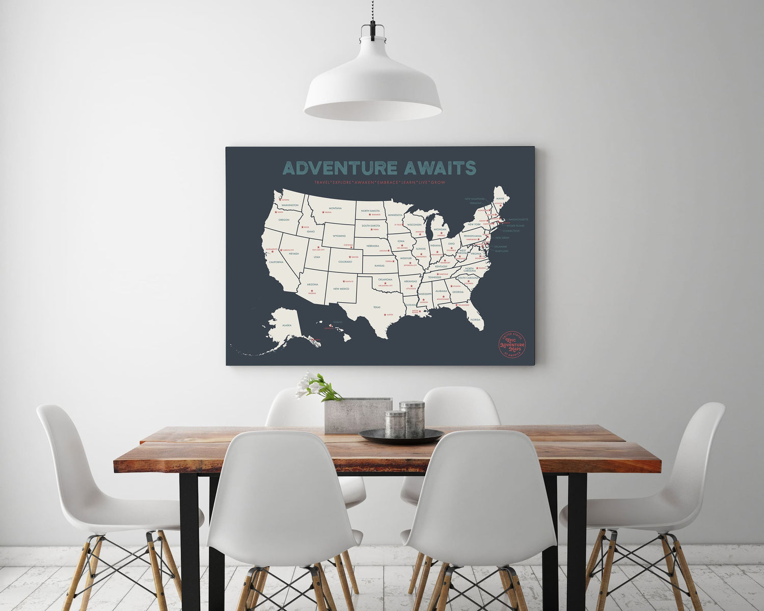 USA Pushpin Travel Map
