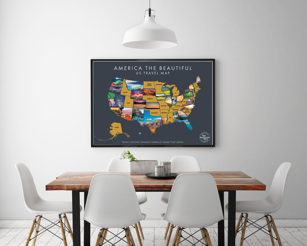 America the Beautiful Scratch Off Map