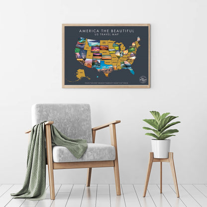America the Beautiful Scratch Off Map