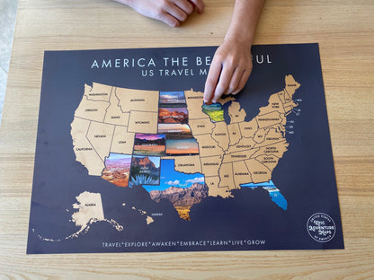 America the Beautiful Scratch Off Map