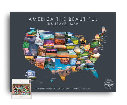 USA Pushpin Travel Map