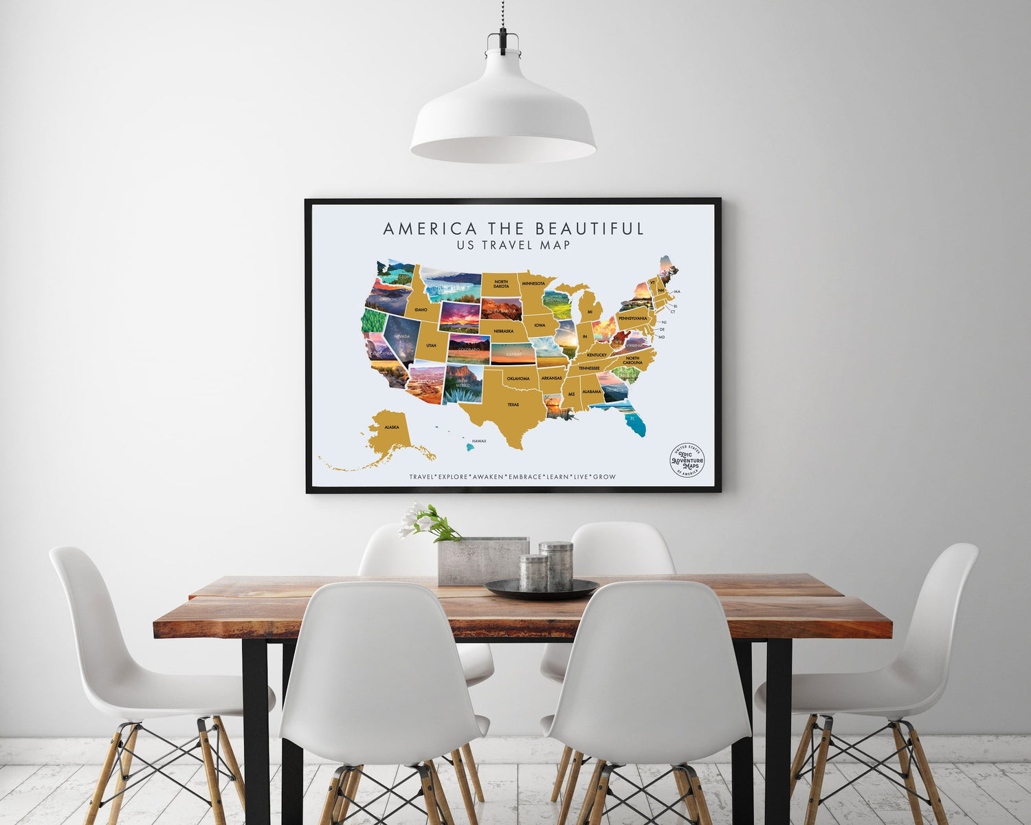 America the Beautiful Scratch Off Map