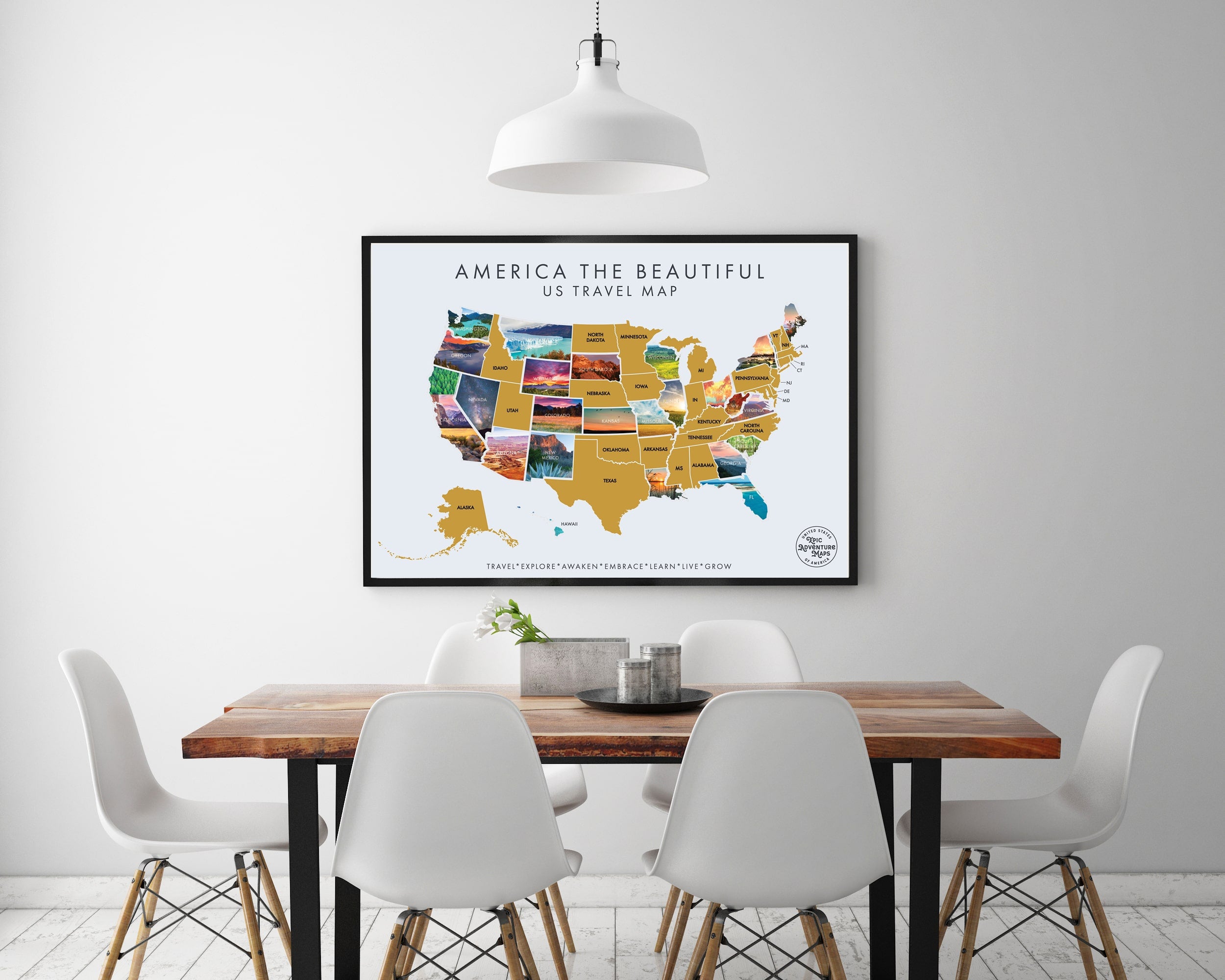 America the Beautiful Scratch Off Map