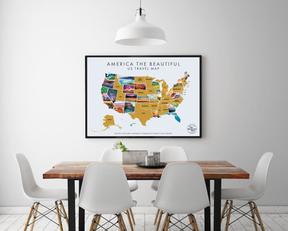 America the Beautiful Scratch Off Map