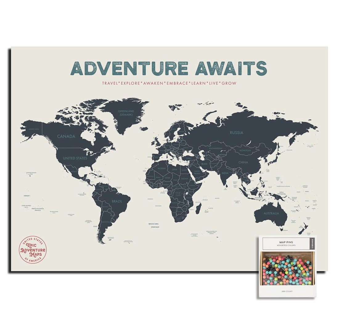 World Travel Pushpin Map