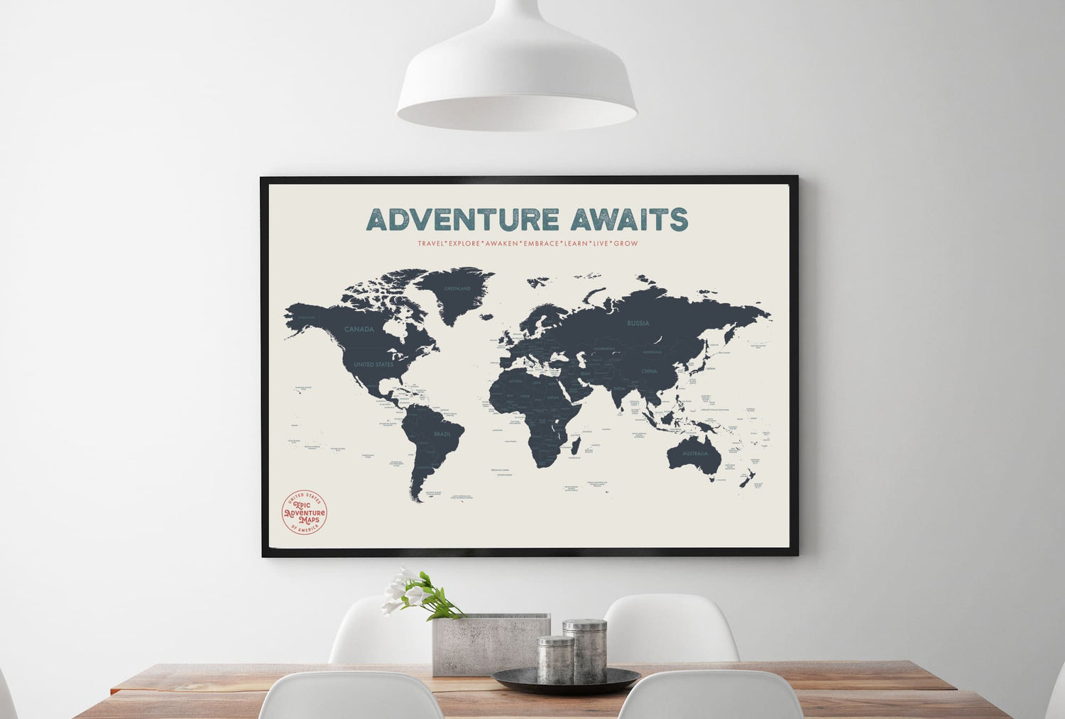 World Travel Pushpin Map