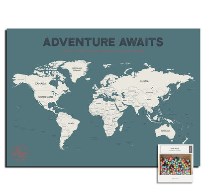 World Travel Pushpin Map
