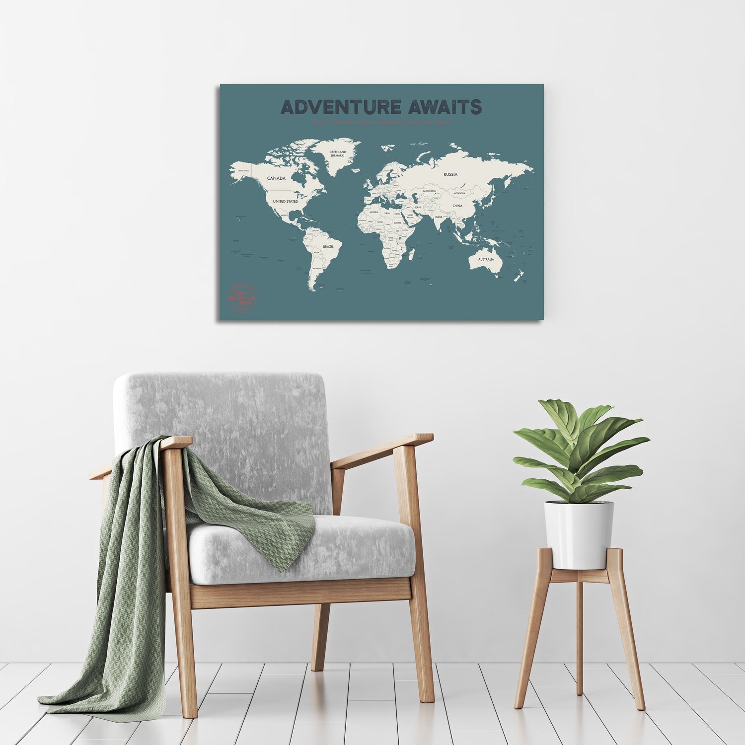 World Travel Pushpin Map
