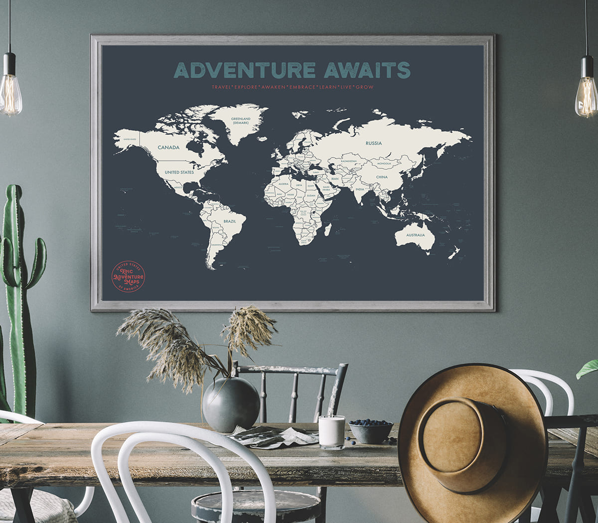 World Travel Pushpin Map
