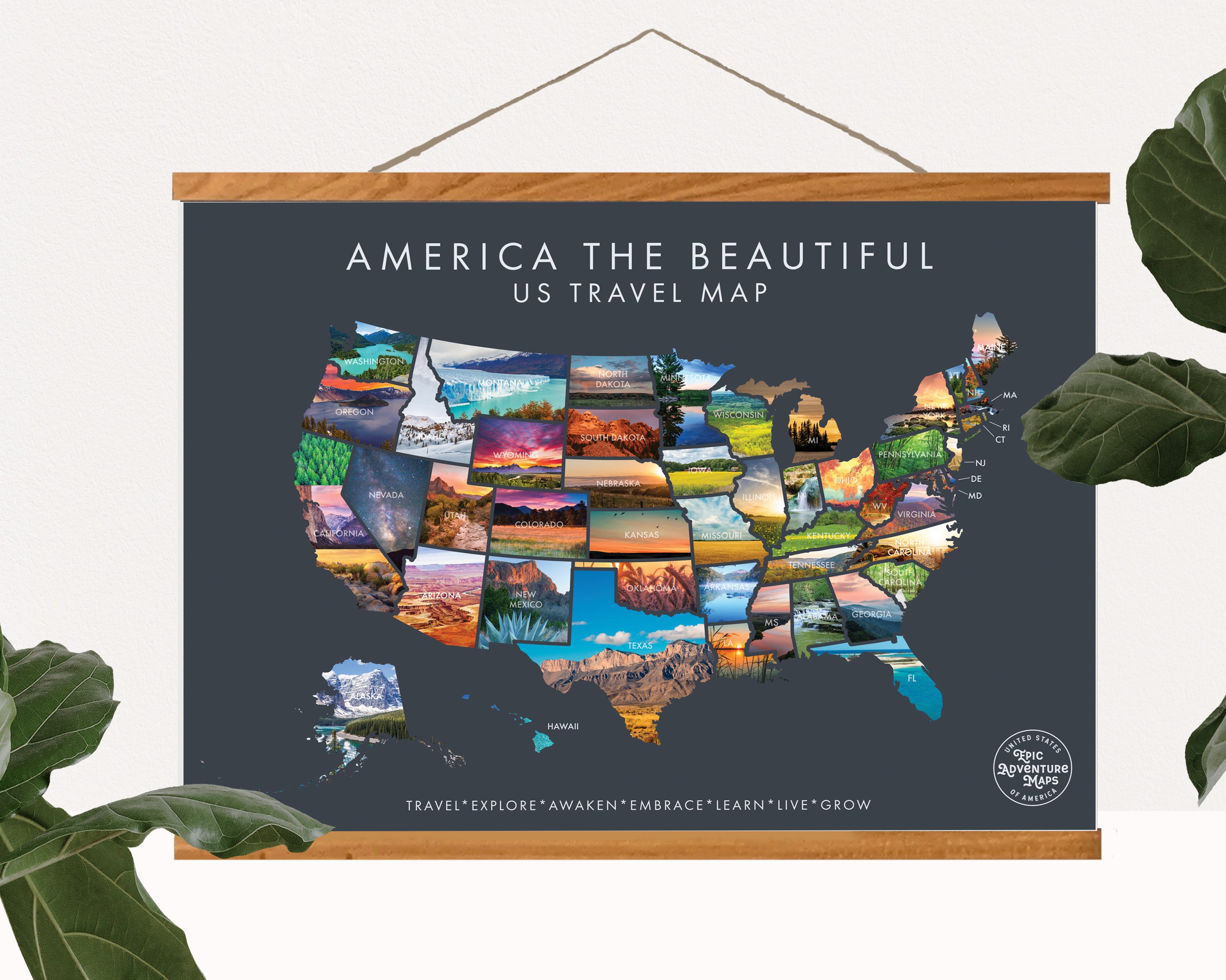 America the Beautiful Scratch Off Map