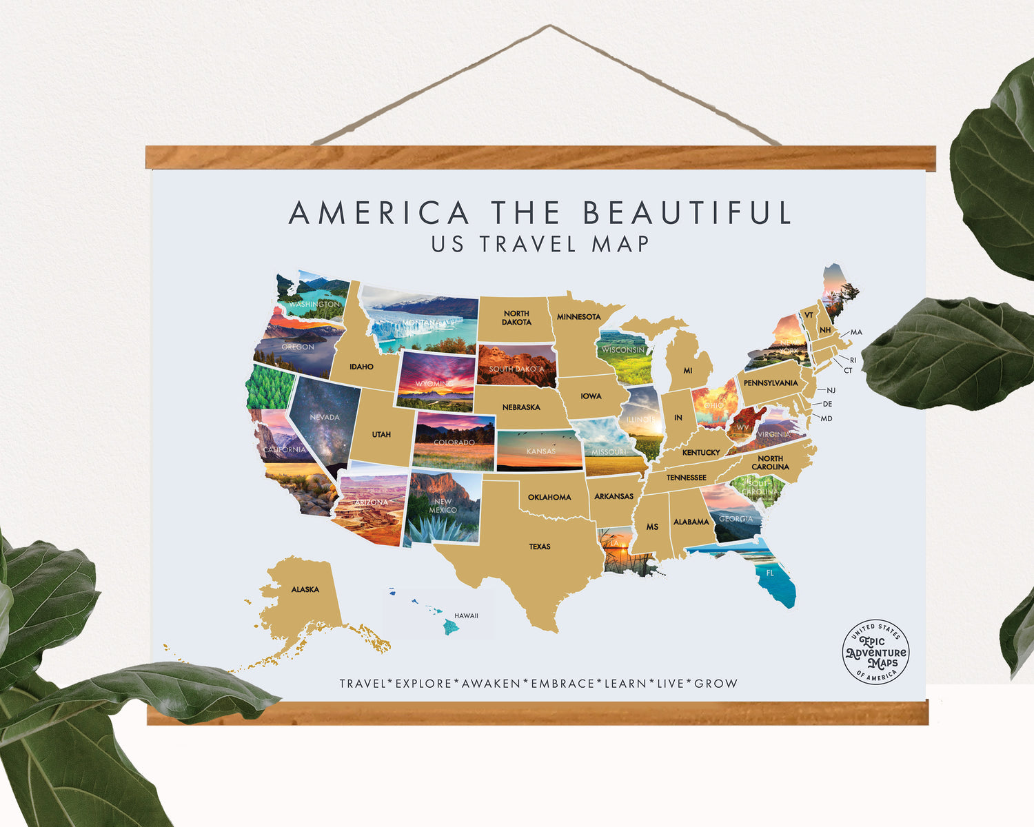 America the Beautiful Scratch Off Map