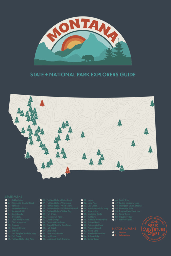 Montana Parks  Map