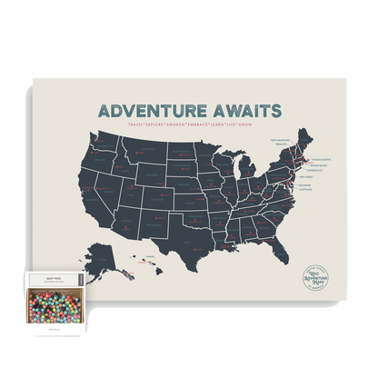 USA Pushpin Travel Map
