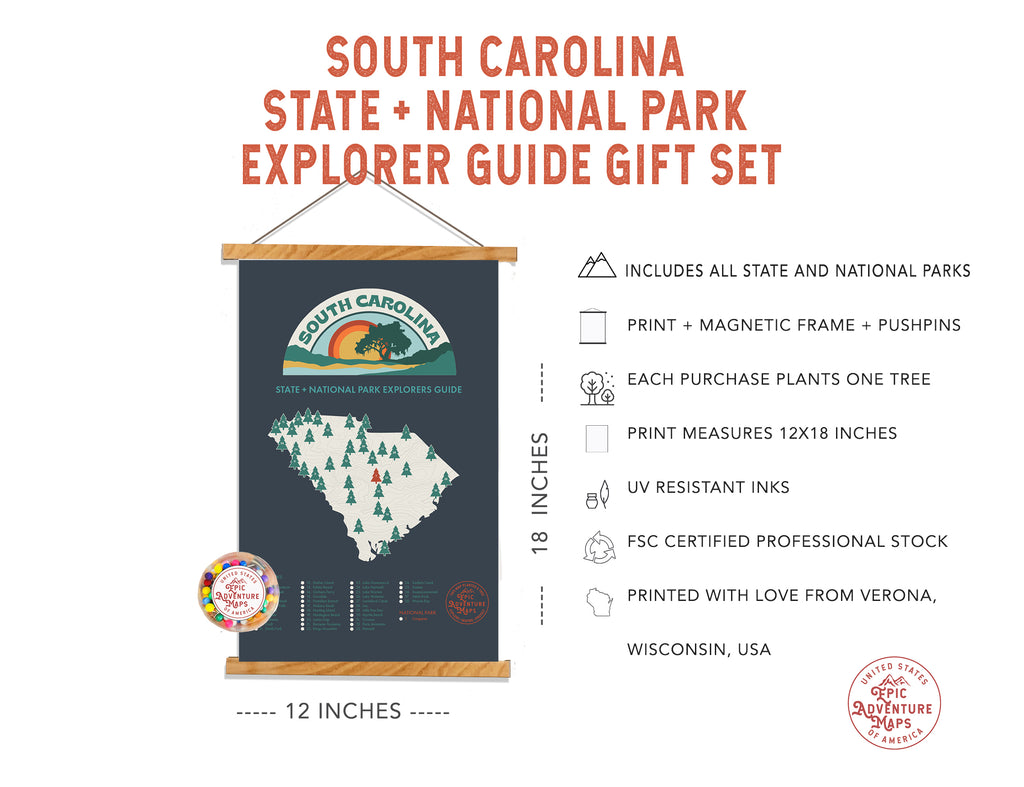 South Carolina Parks  Map