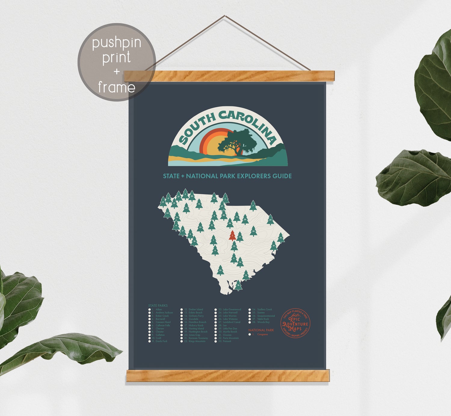 South Carolina Parks  Map